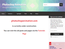 Tablet Screenshot of photoshopanimation.com
